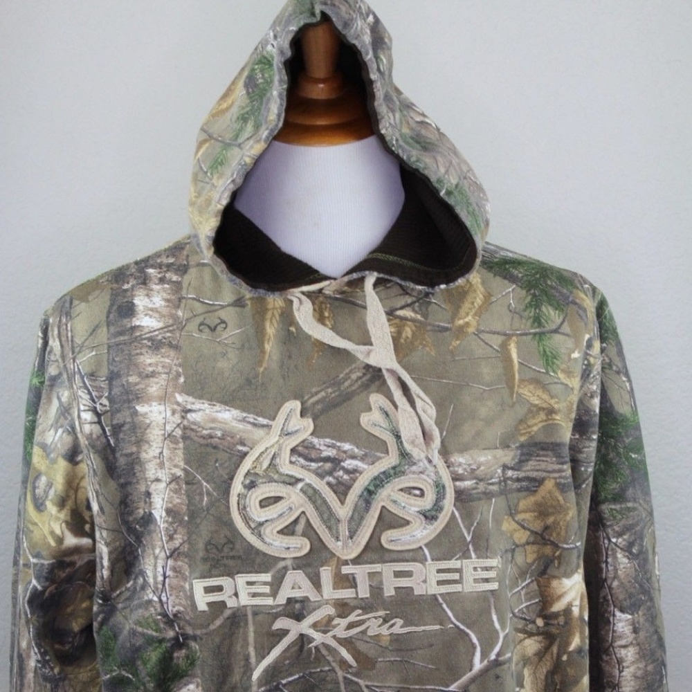 Realtree Men's Hooded Sweater Size XL Camouflage